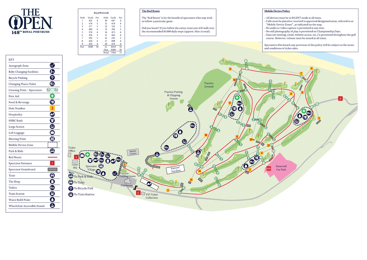 The 148th Open Course Map: Royal Portrush Holes & Policies - Studocu