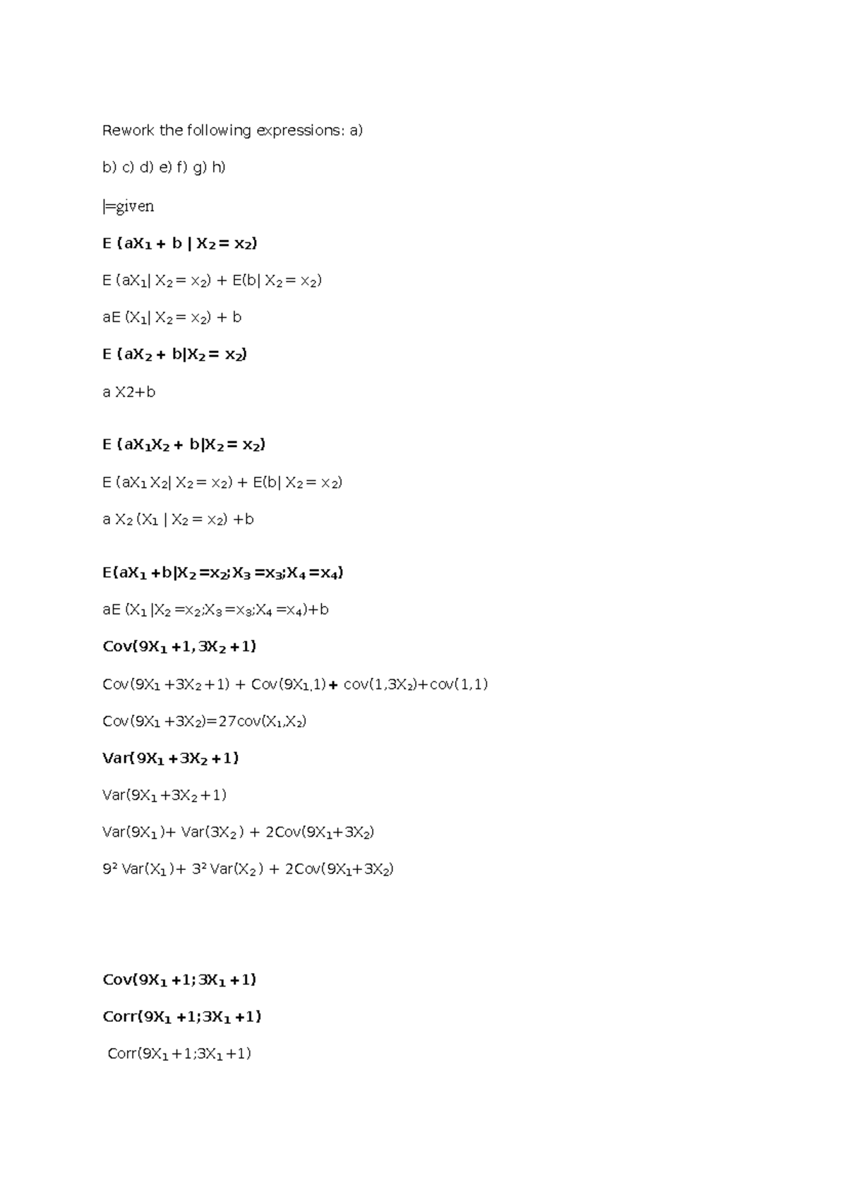 Math Metrics Problem Sets - Week 1 - U.S.E. - Studeersnel