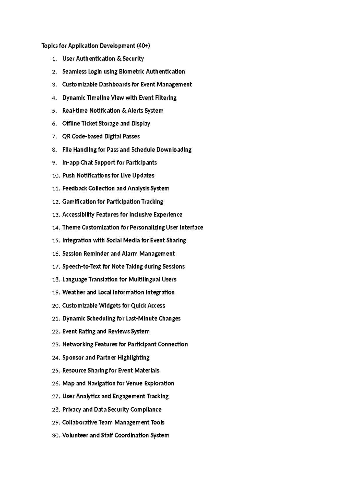 Application Development Topics for HackOverflow Android Hackathon - Studocu