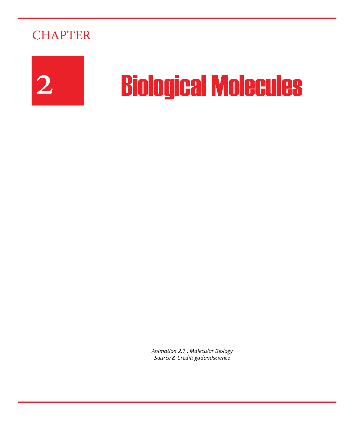 Chapter 2: Biological Molecules Overview and Key Concepts - Studocu