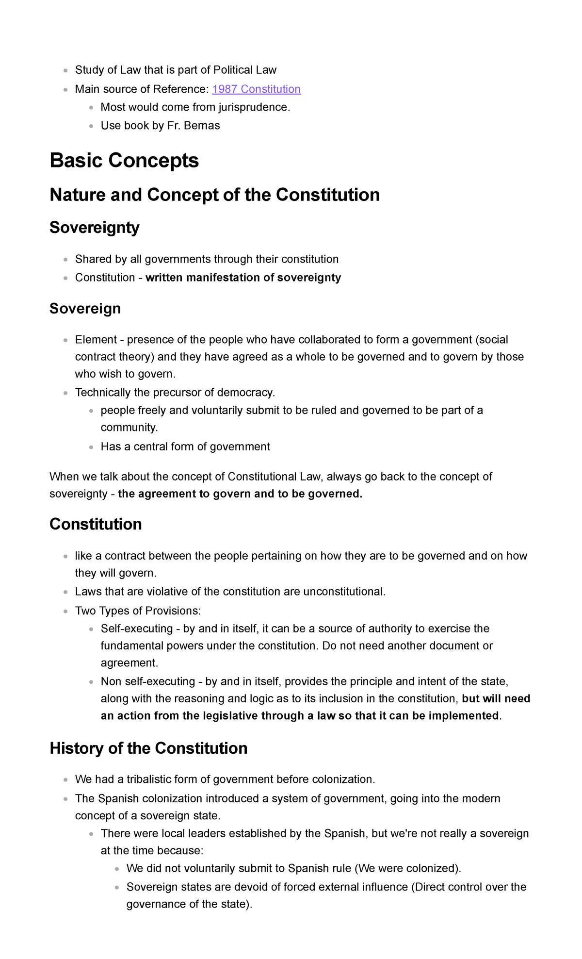 Constitutional Law Brief - Basic Concepts Nature and Concept of the ...