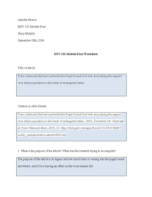 ENV 305 Milestone 4 - politics - Jennifer Howse ENV 305 Milestone 4 ...