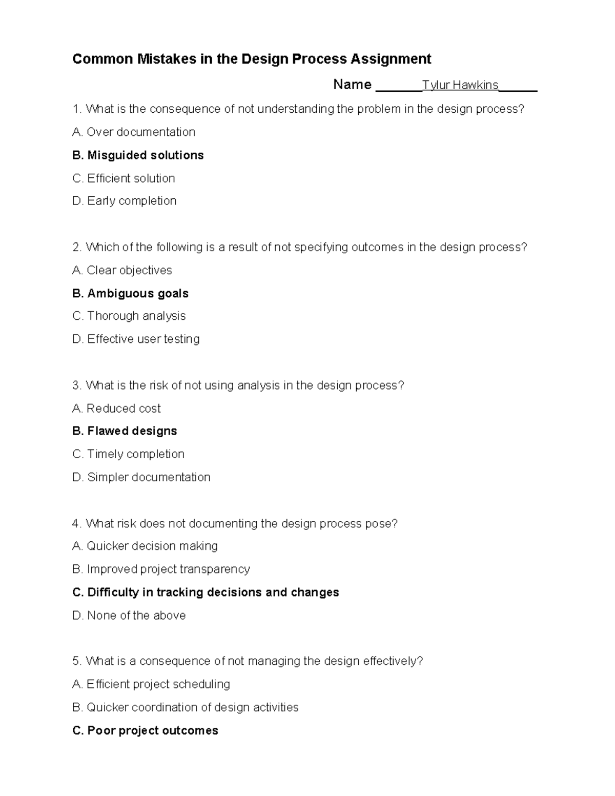 Common Mistakes in the Design Process (DES101 Assignment) - Studocu