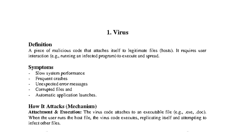 Cybersecurity Assignment: Understanding Various Attack Types and ...