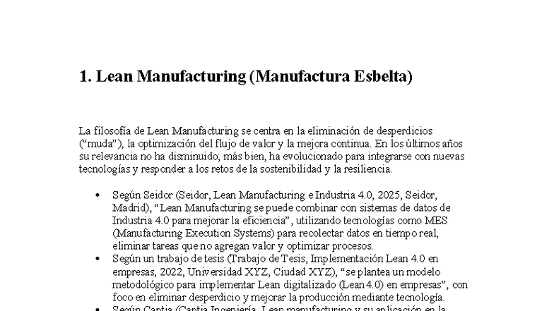 Lean Manufacturing y JIT: Integración con Industria 4.0 y Resiliencia ...