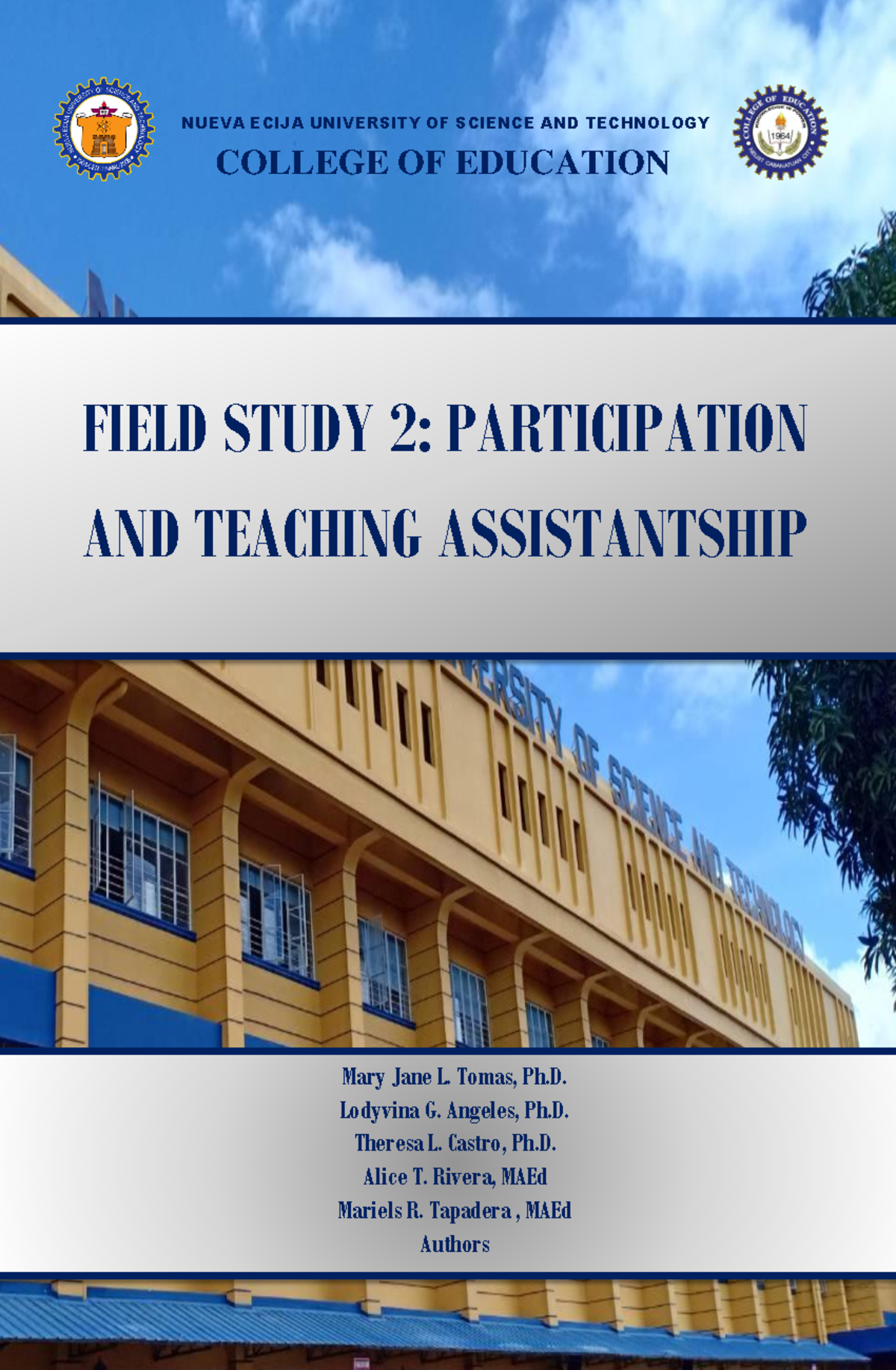 Final-Edited Field Study 2: Teaching Assistantship Workbook - Studocu