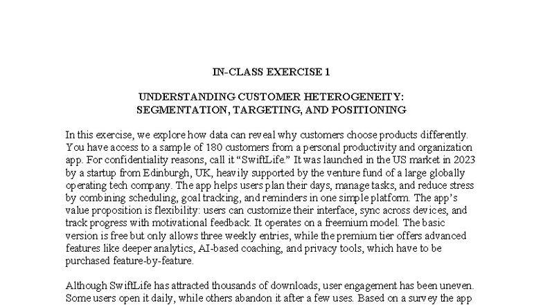 3 STP Exercise - SMA: Understanding Customer Segmentation & Positioning ...