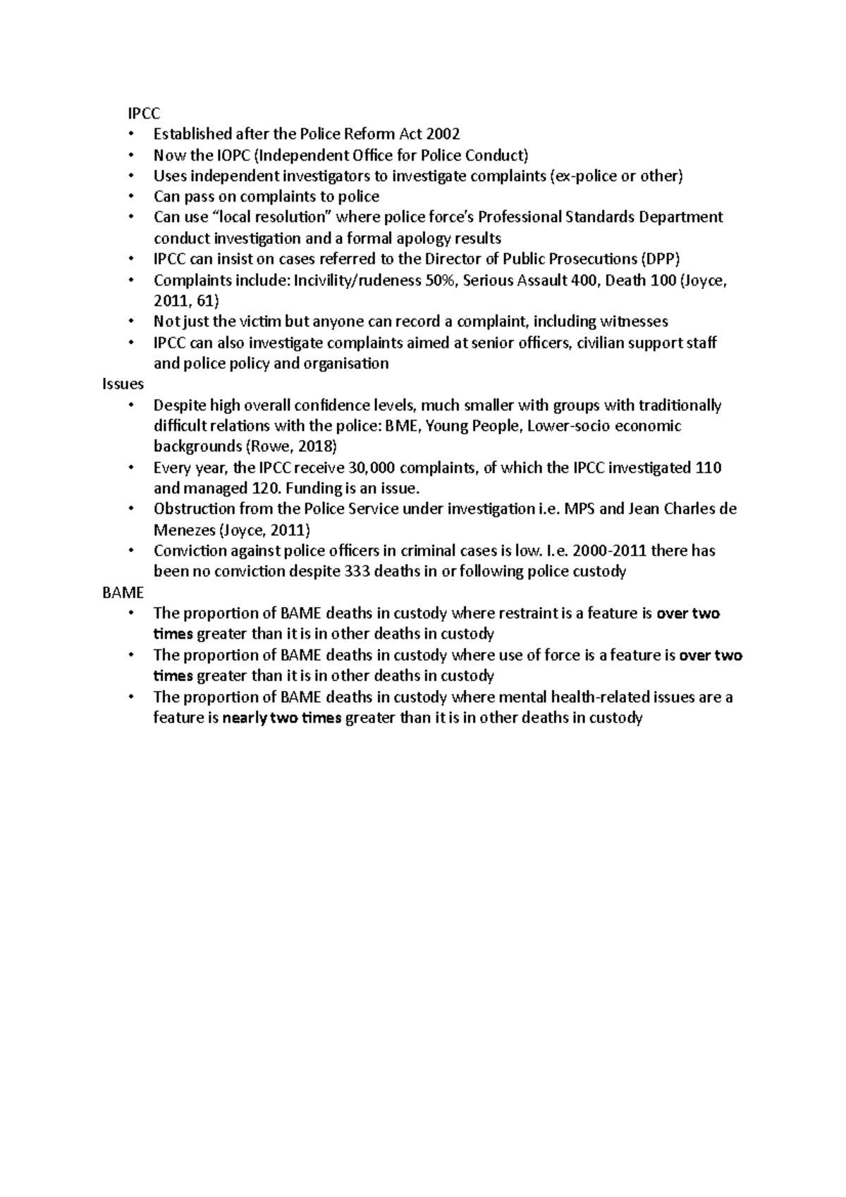 IPCC - notes - BCU - Studocu