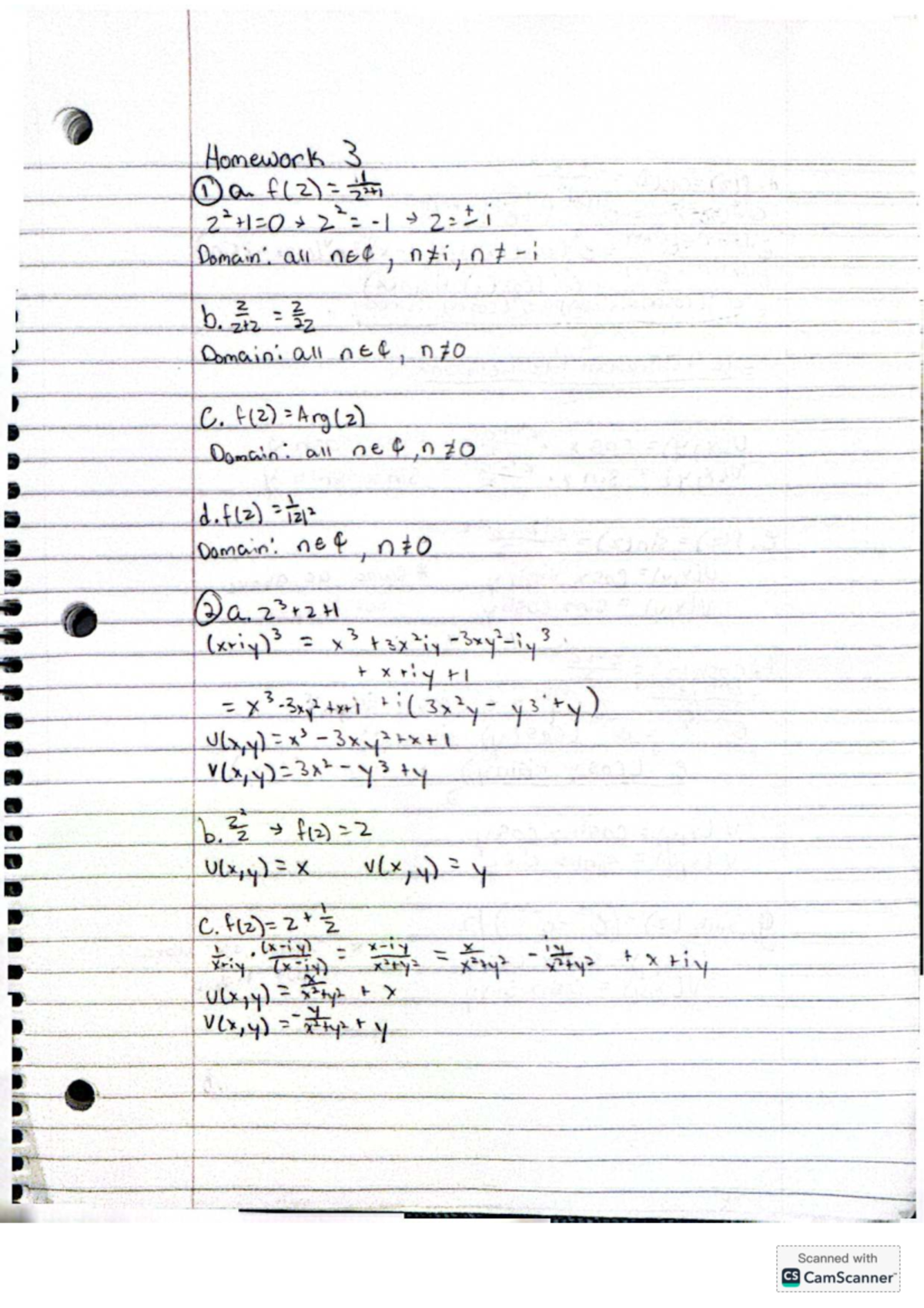 Homework 3 Solutions and Domain Analysis - Math 332 - Studocu