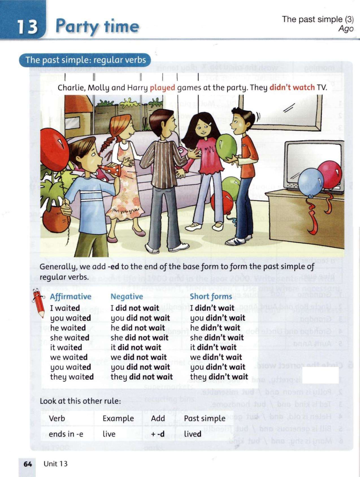 Past Simple (Regular Verbs) - Unit 13 Lesson Notes - Studocu