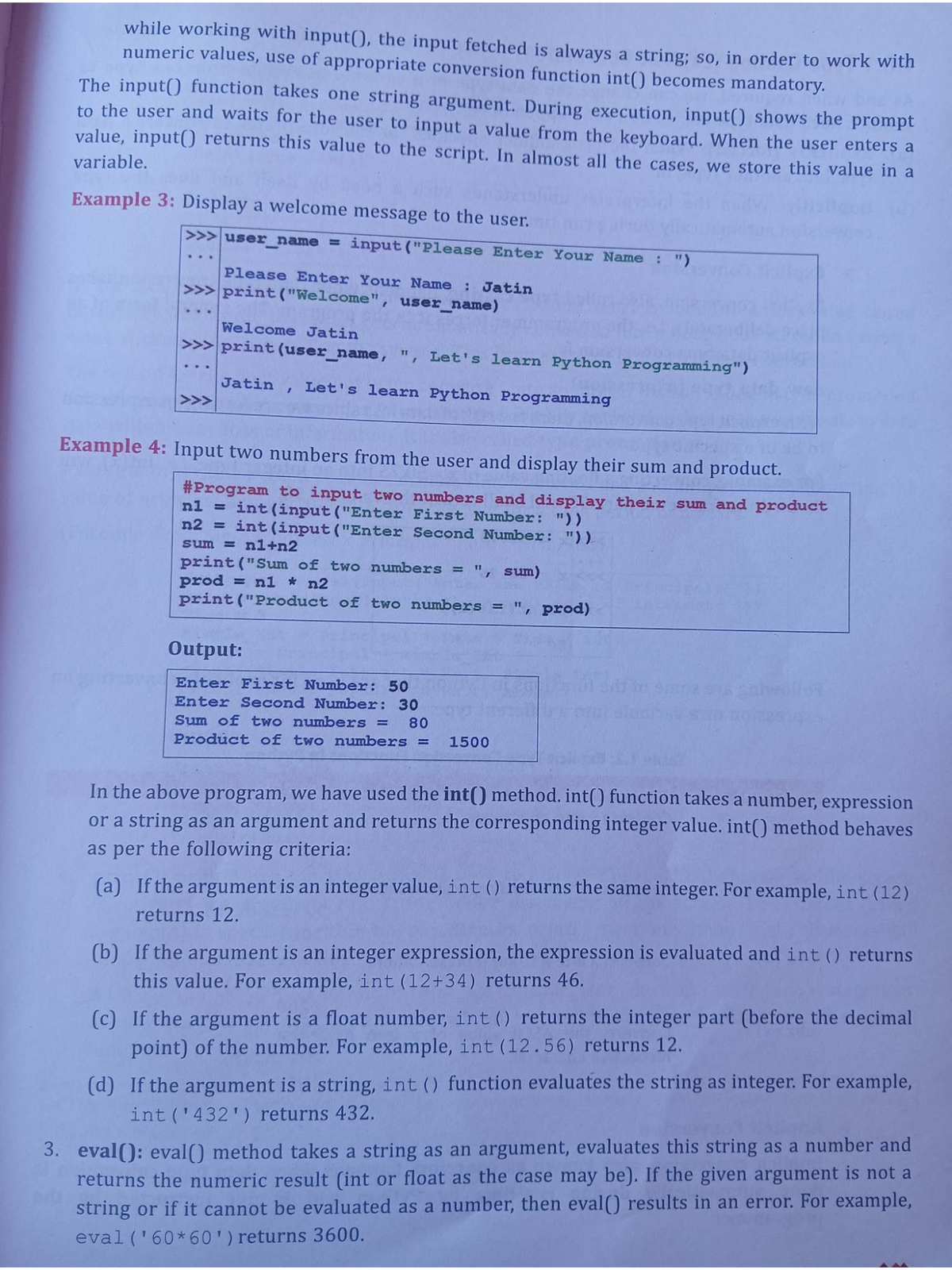 Python Programming: Input Handling and Type Conversion (CS101) - Studocu