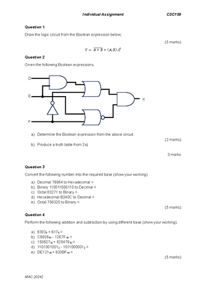 3. CSC126 Test 20232 - Sample of 126 test - UNIVERSITI TEKNOLOGI MARA ...