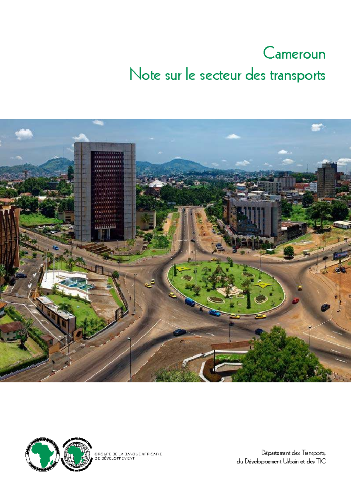 Cameroun - Note sur le Secteur des Transports - GROUPE DE LA BANQUE ...