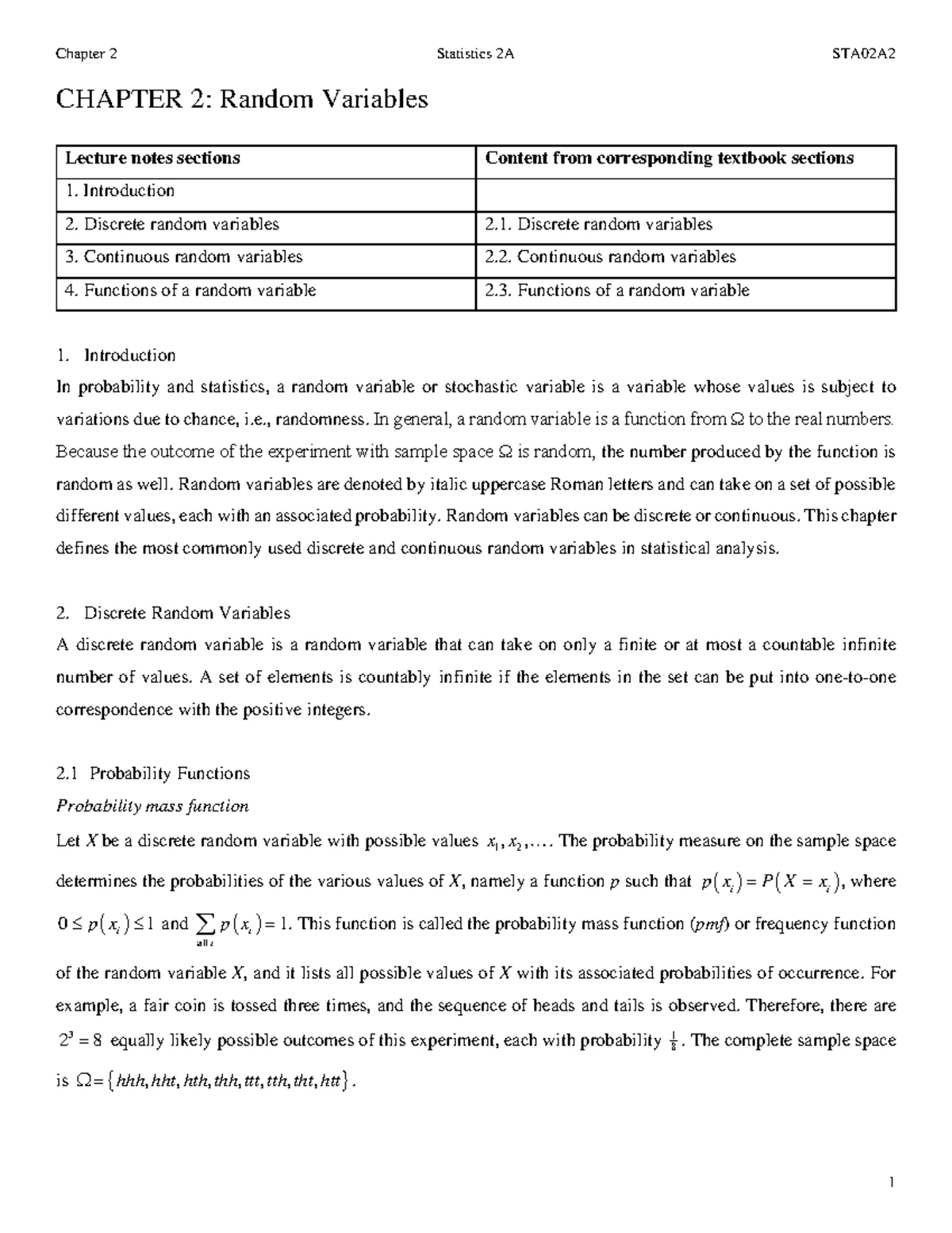 Statistical Concepts Review for STAQ1B1 Semester Test 2 Memo - Studocu