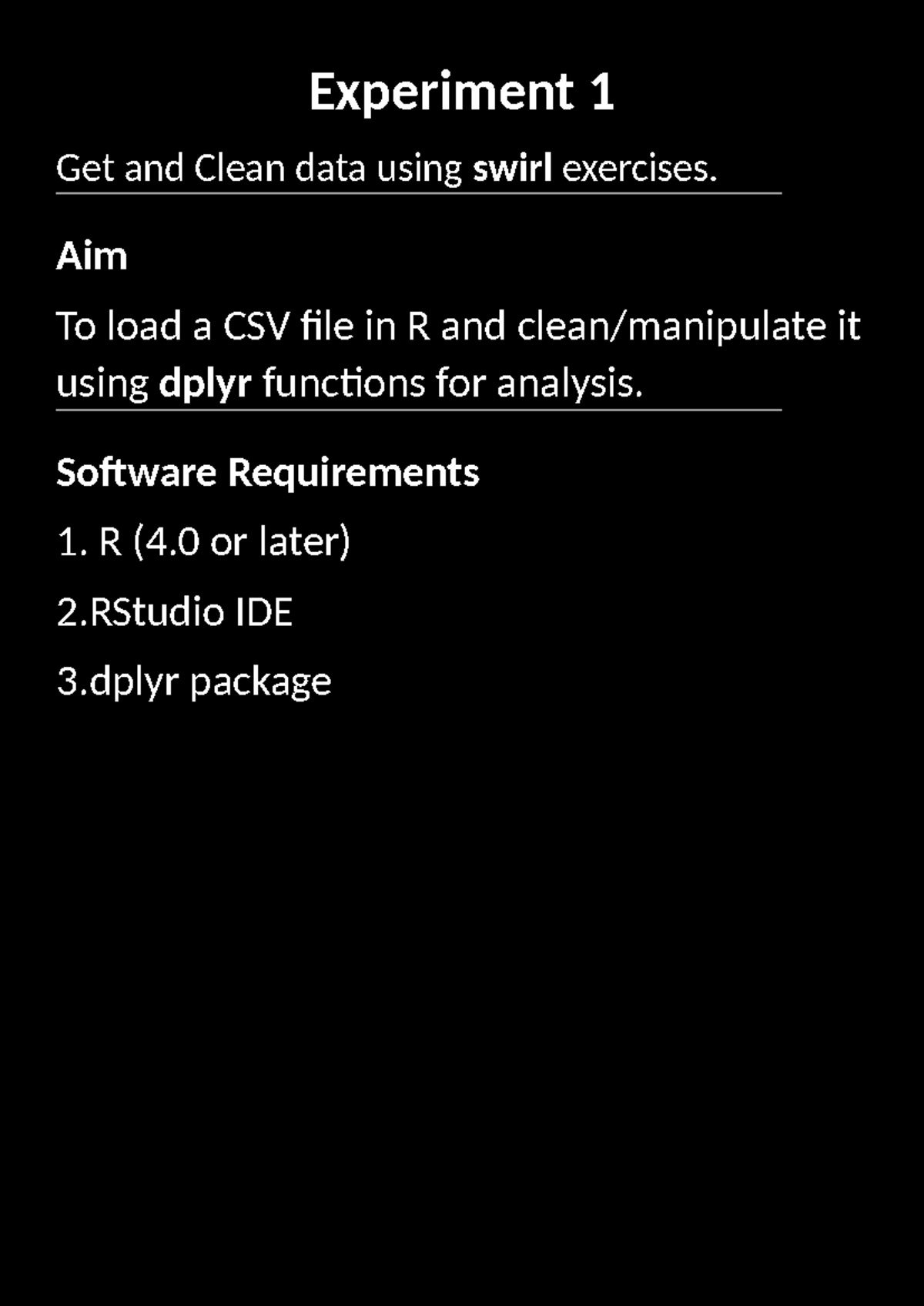 Data Mining Practicals: Data Cleaning and Visualization in R - Studocu