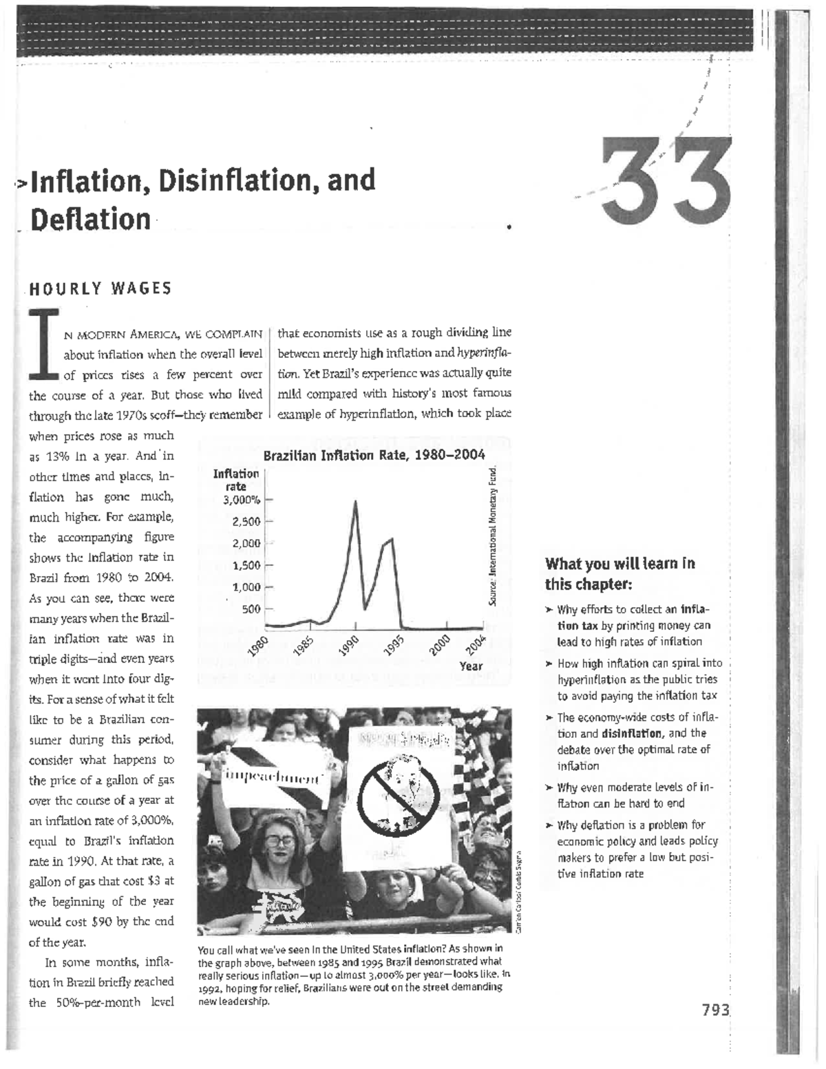 Chapter on Inflation, Disinflation, and Deflation - Studocu