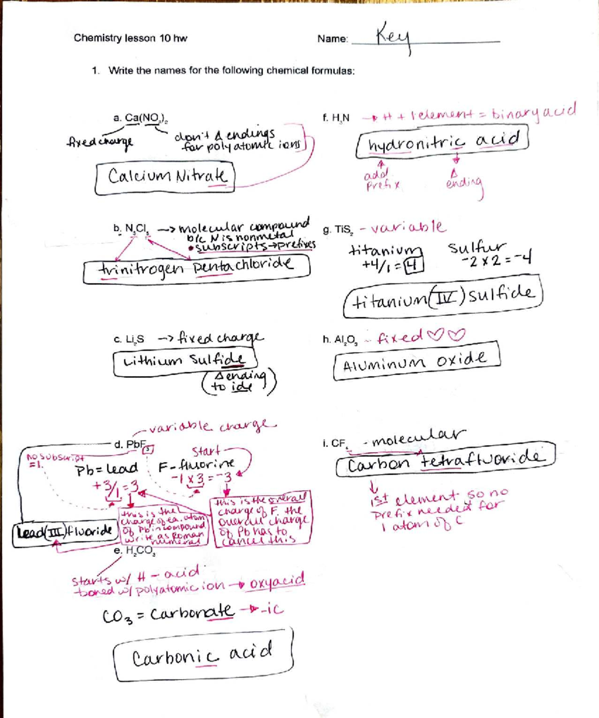 Chemistry 101: Lesson 1 Homework and Element Memorization Guide ...