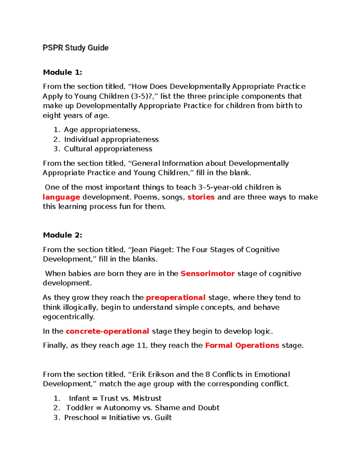RNRF Participant Guide: Child Care Facility Rules & Regulations - Studocu