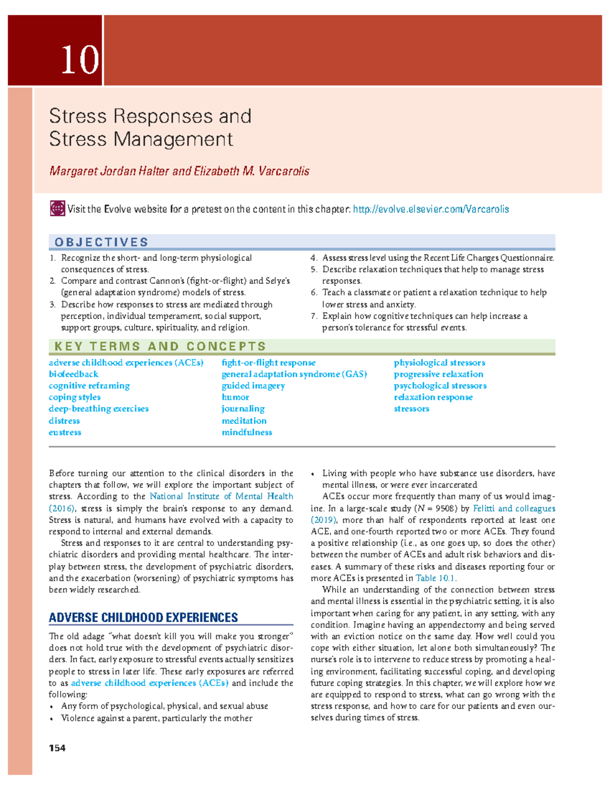Psych 10 - Chapter 10: Stress Responses & Management Techniques - Studocu