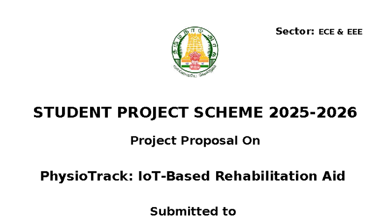 ECE Project Proposal: PhysioTrack Rehabilitation Aid for TNSCST 2025 ...