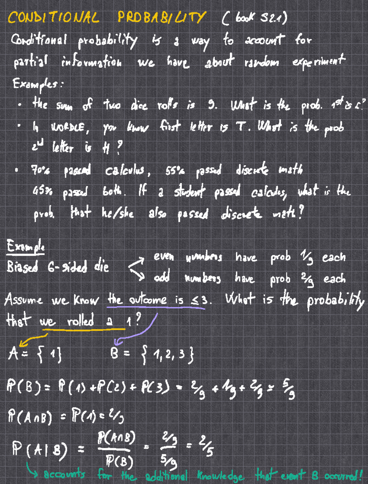 Lecture 4: Conditional Probability and Random Experiments - Studeersnel