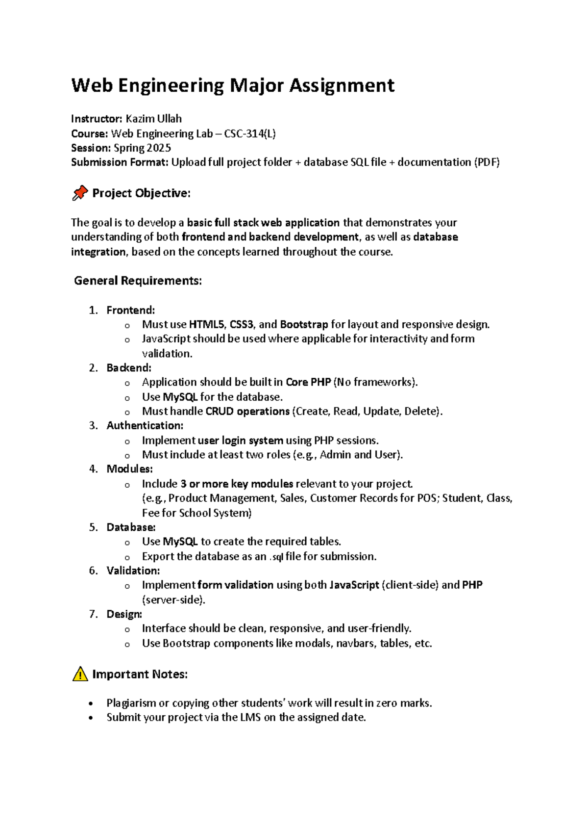 7542527 eb Major Assignment Guidelines - Web Engineering Major ...