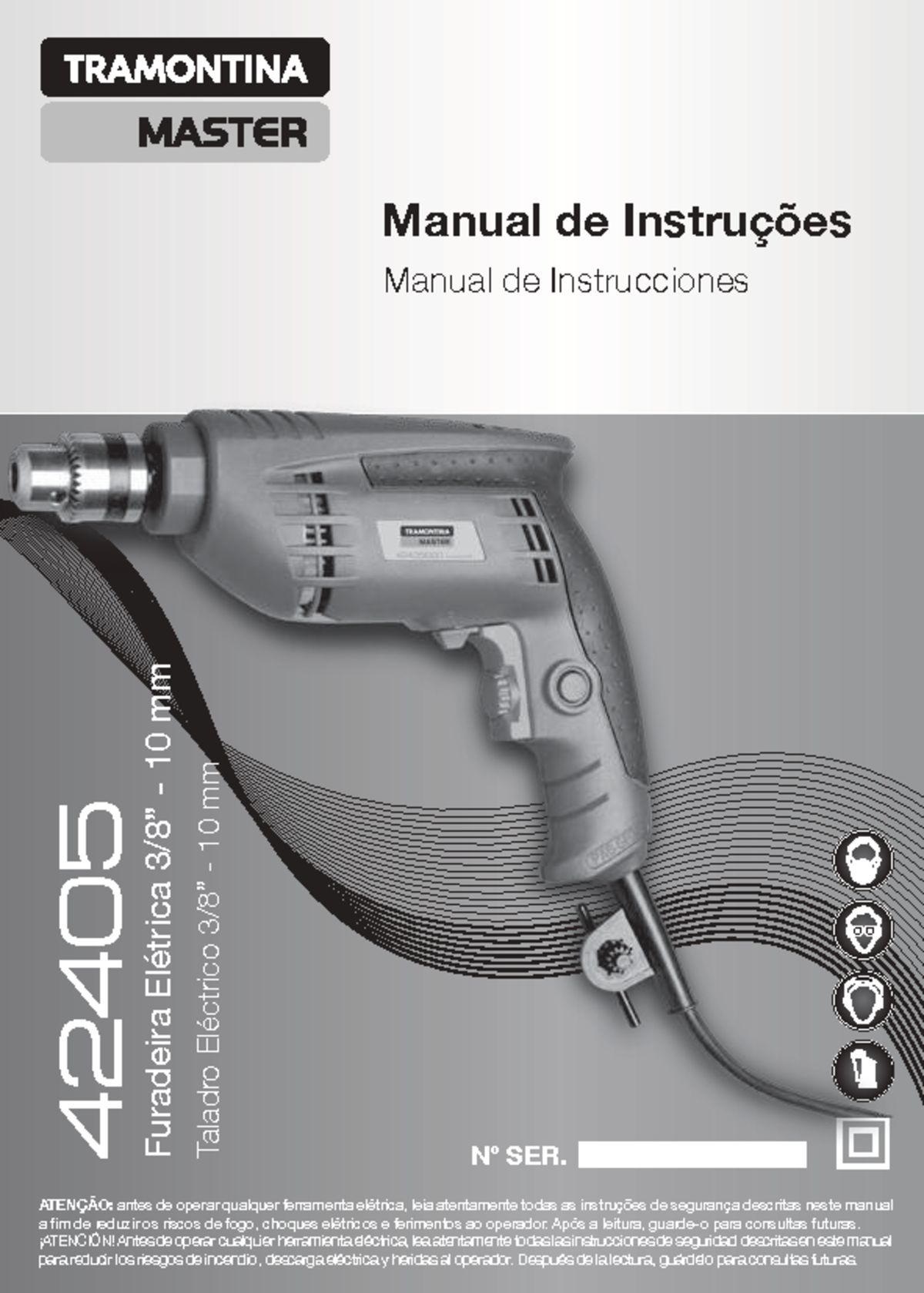 Manual de Instruções da Furadeira Elétrica 42405 - Segurança e Uso ...