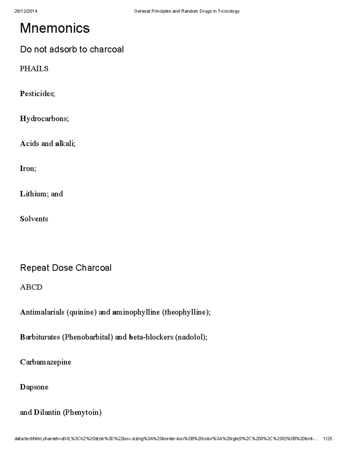 Pharmacology mnemonic - data:text/html;charset=utf8,%3Ch2%20style%3D ...