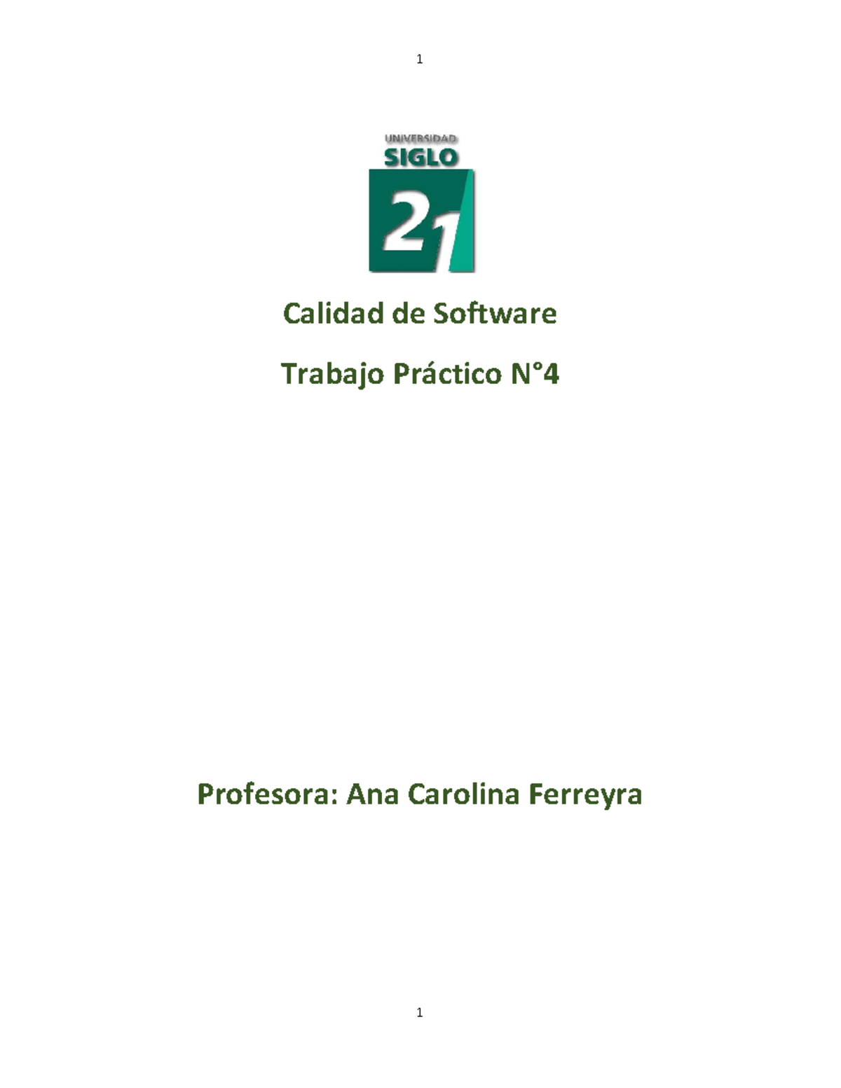 TP4 - Calidad de Software: Enfoques y Casos de Prueba - Studocu