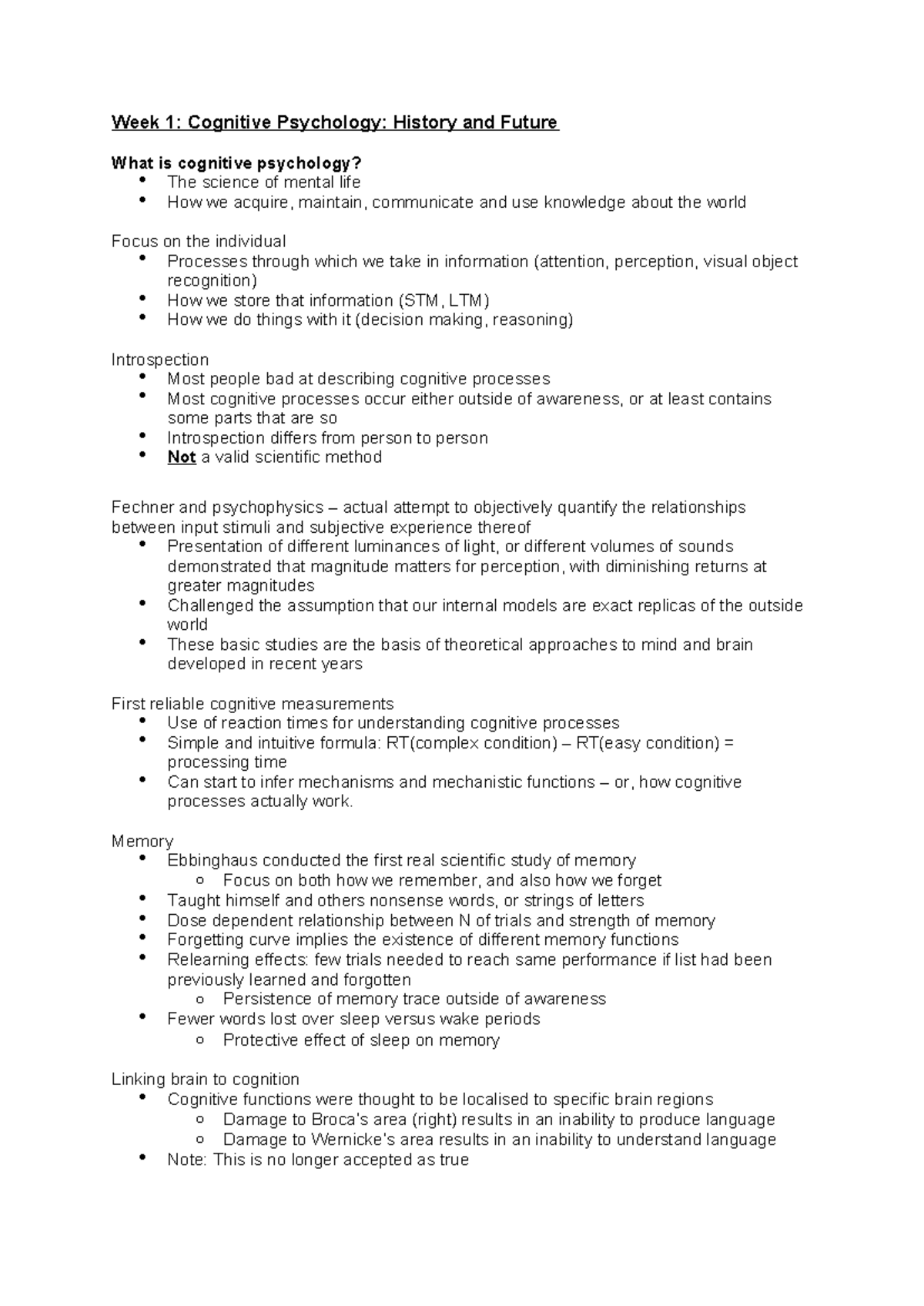 Cognitive Psychology Overview: Key Concepts and Historical Insights ...