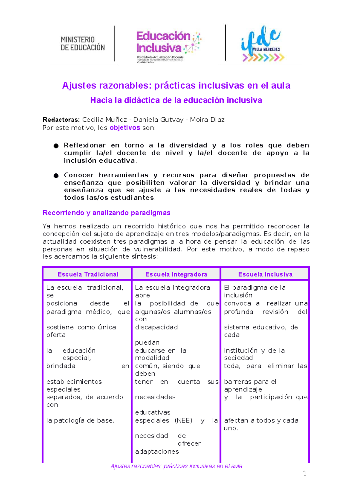 Ajustes Razonables: Prácticas Inclusivas en el Aula - Educación ...