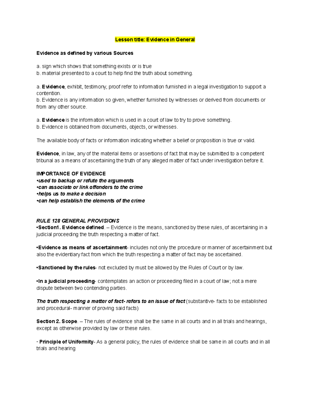 Evidence Reviewer: Understanding General Evidence and Its Importance ...