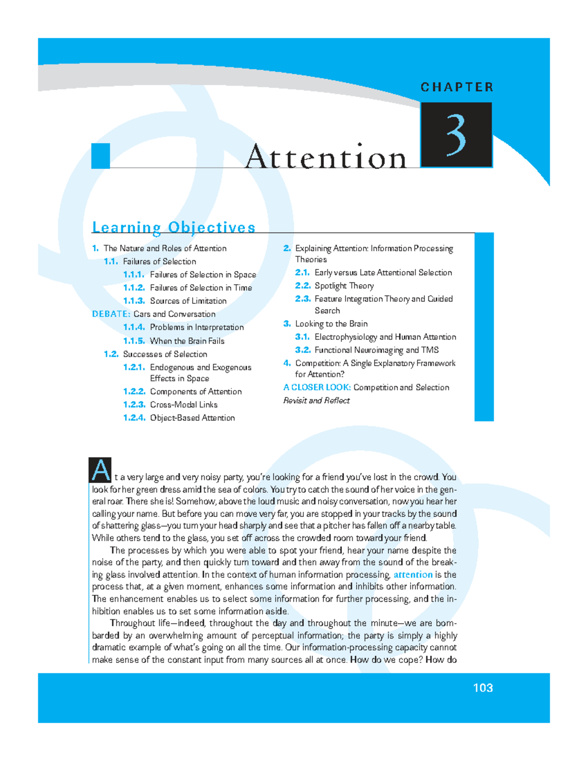 SMITMC03: Chapter 3 - The Nature and Roles of Attention Explained - Studocu