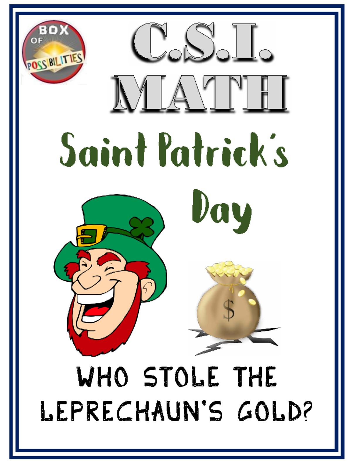 CSI STP Math Activity: Uncovering the Gold Thief - Studocu