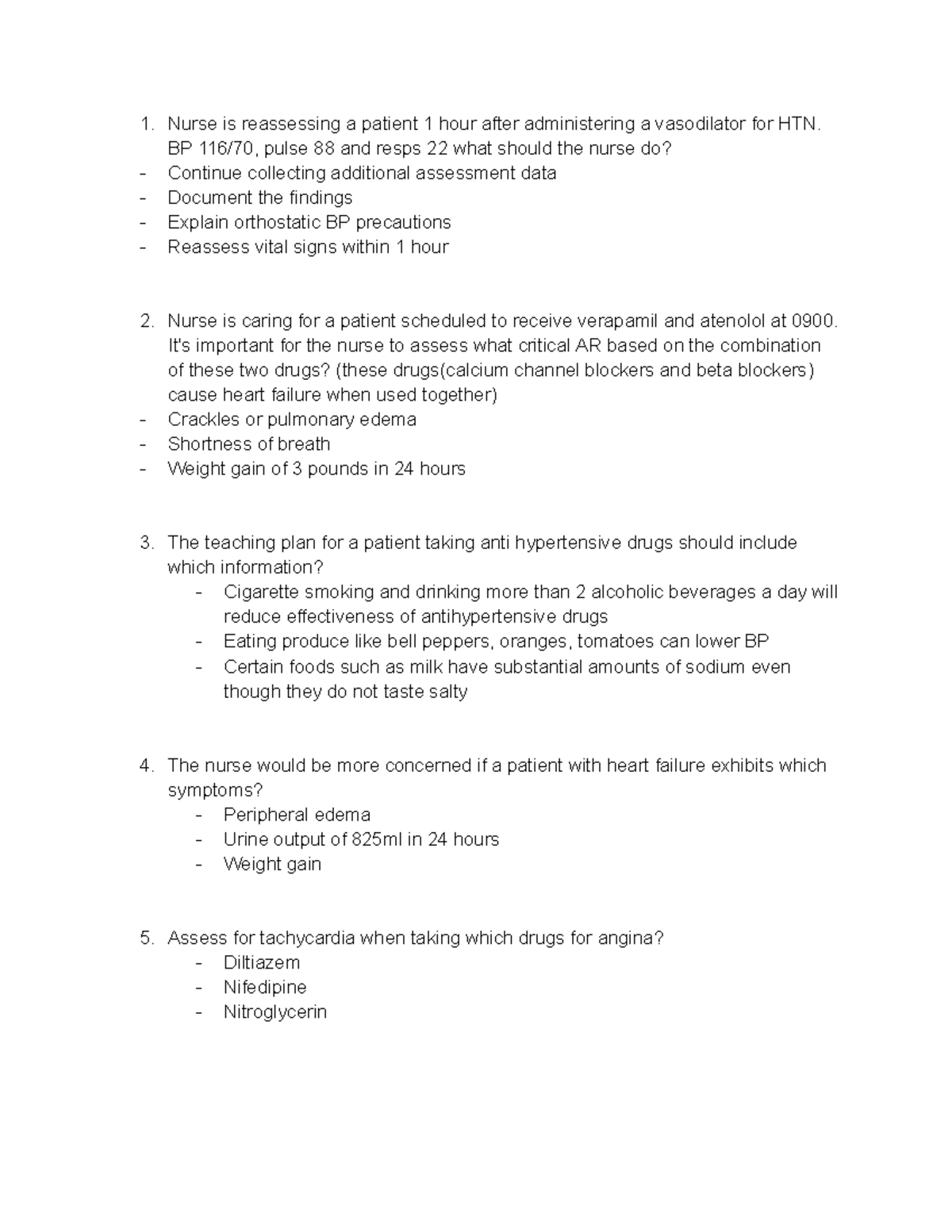 Pharm-Review: Final Exam Study Notes for Nursing Medications - Studocu