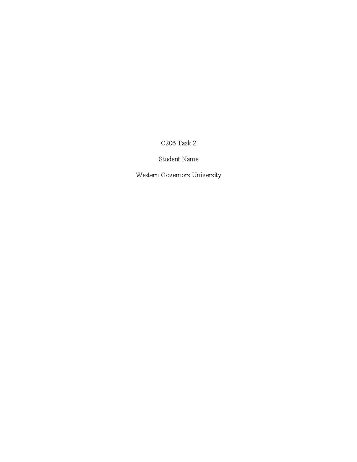 C206 Task 2 - Corporate Social Responsibility & Ethics Framework - Studocu