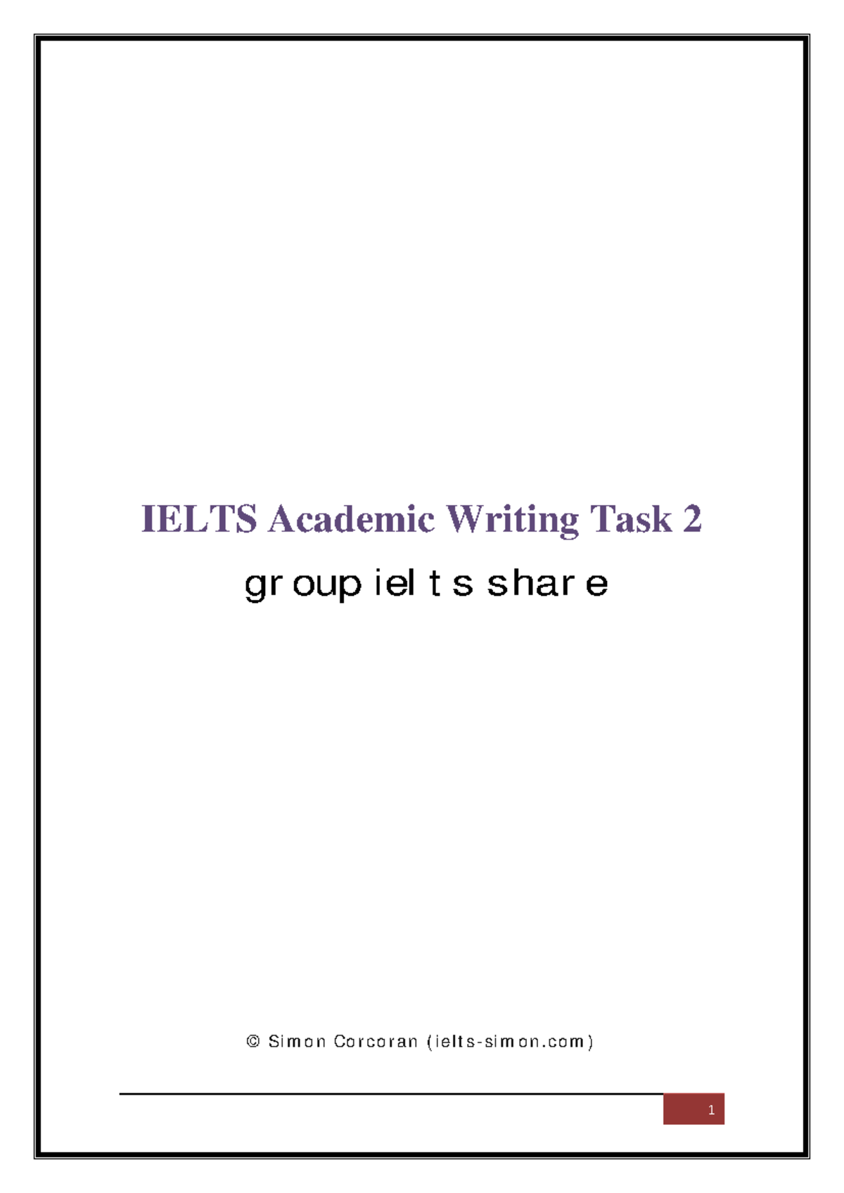 IELTS Academic Writing Task 2 Guide by Simon - Tips & Examples - Studocu
