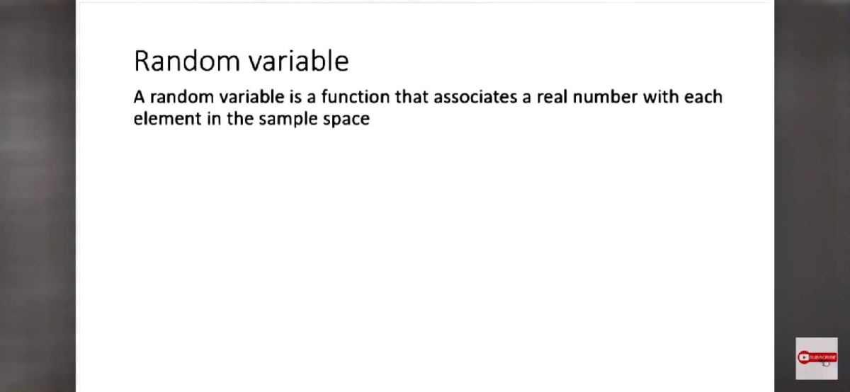 Unit 1 l1 - notes - Random variable A random variable is a function ...