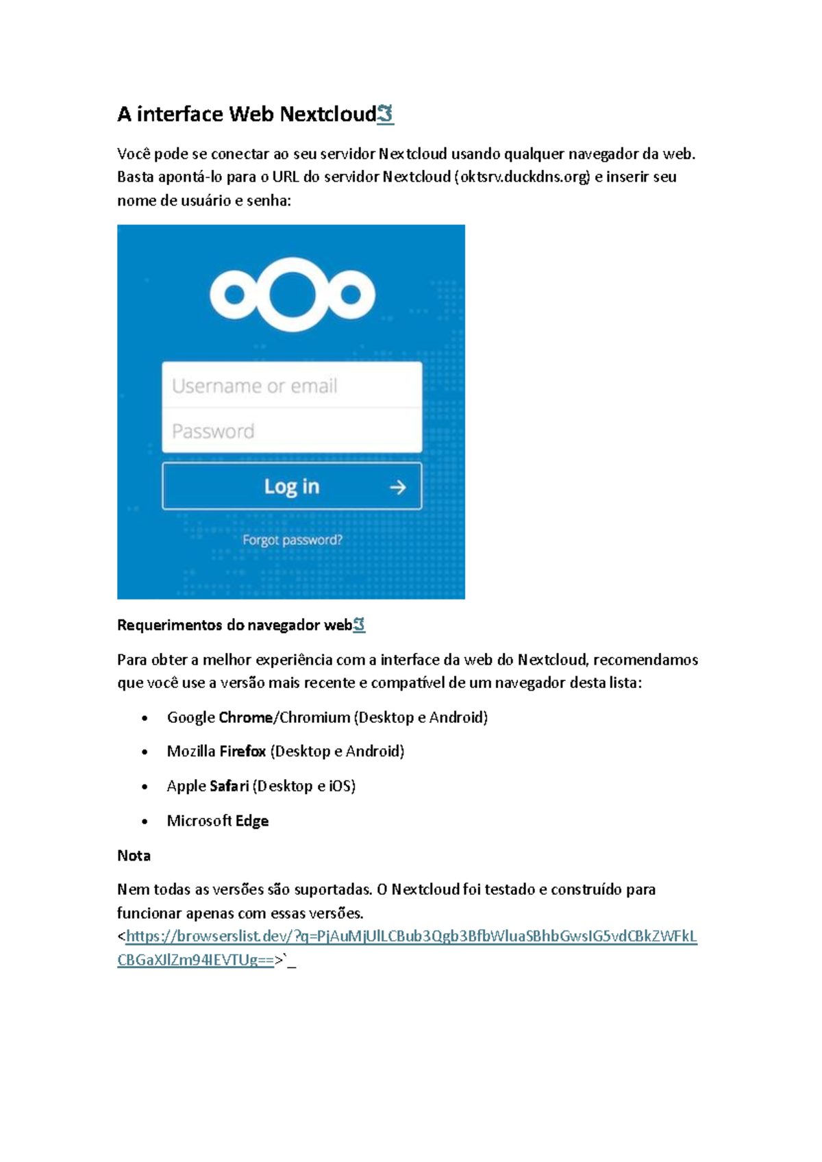 A Interface Web do Nextcloud: Conectando-se e Navegando Eficazmente ...