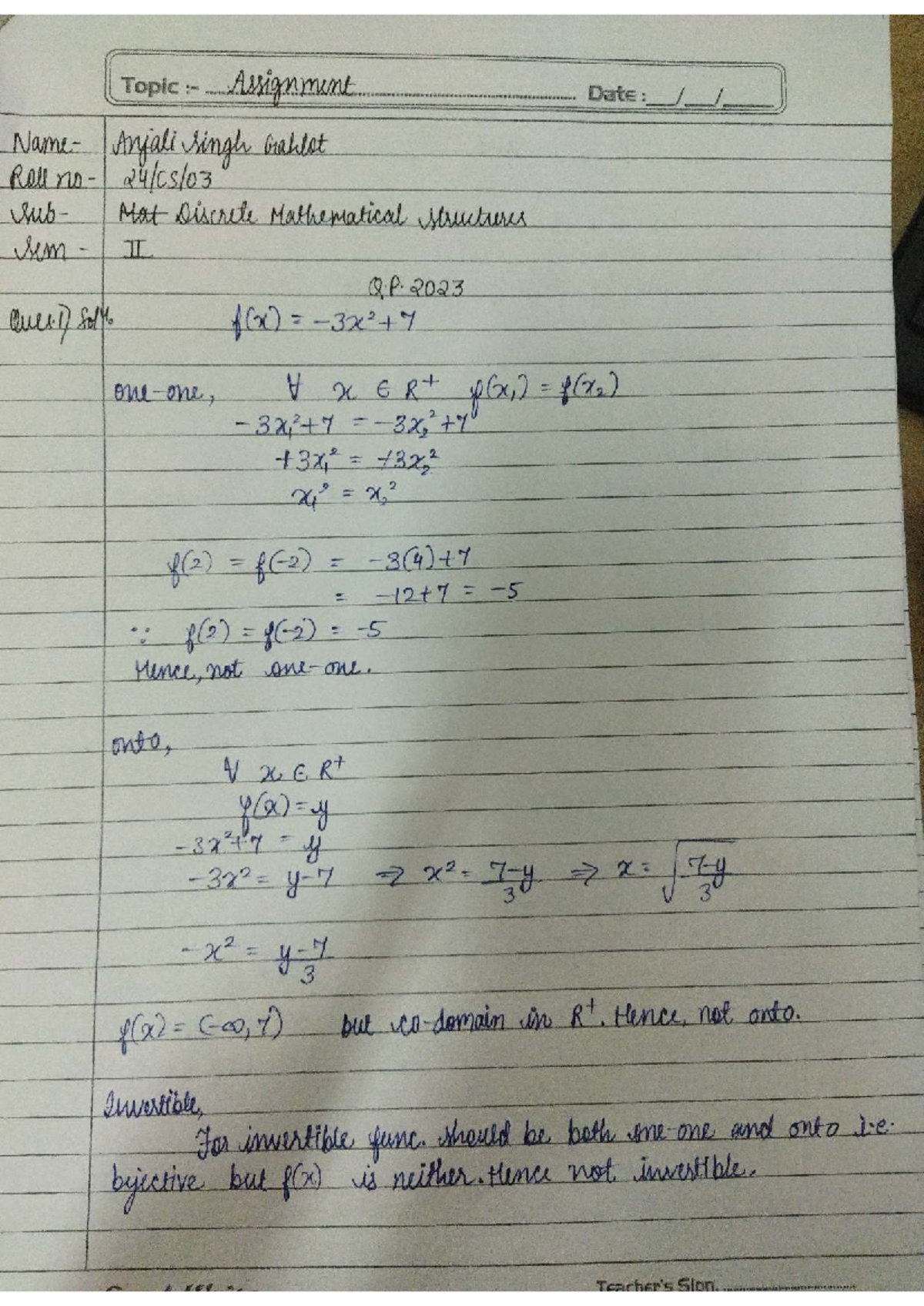 Discrete Mathematical Structures - MAT Sem II Q.P. 2023 - Studocu