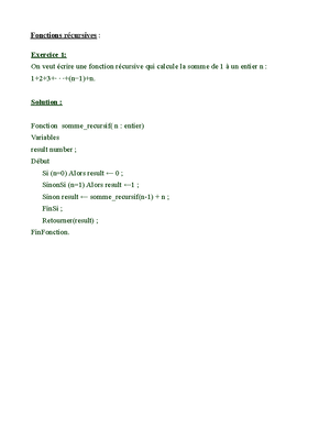 Complexité d'un programme - Complexité d’un algorithme I Généralités La ...