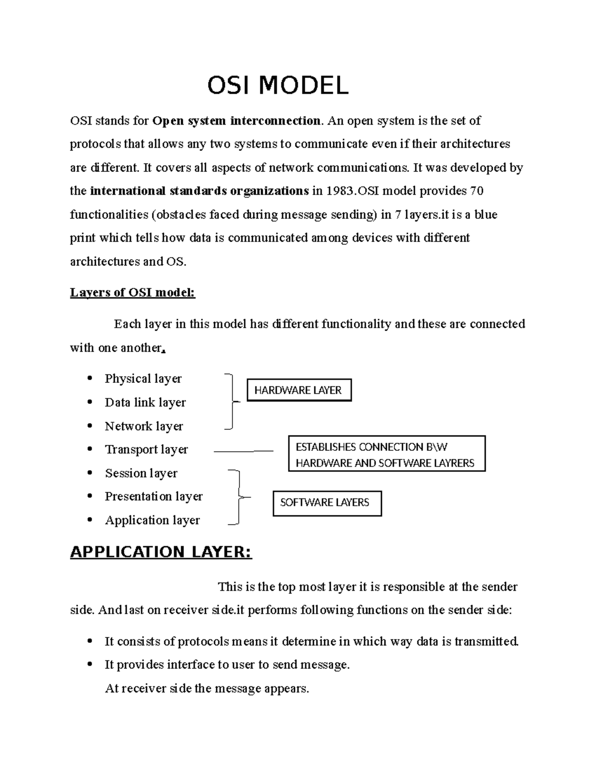 OSI Model: Understanding the 7 Layers of Network Communication - Studocu