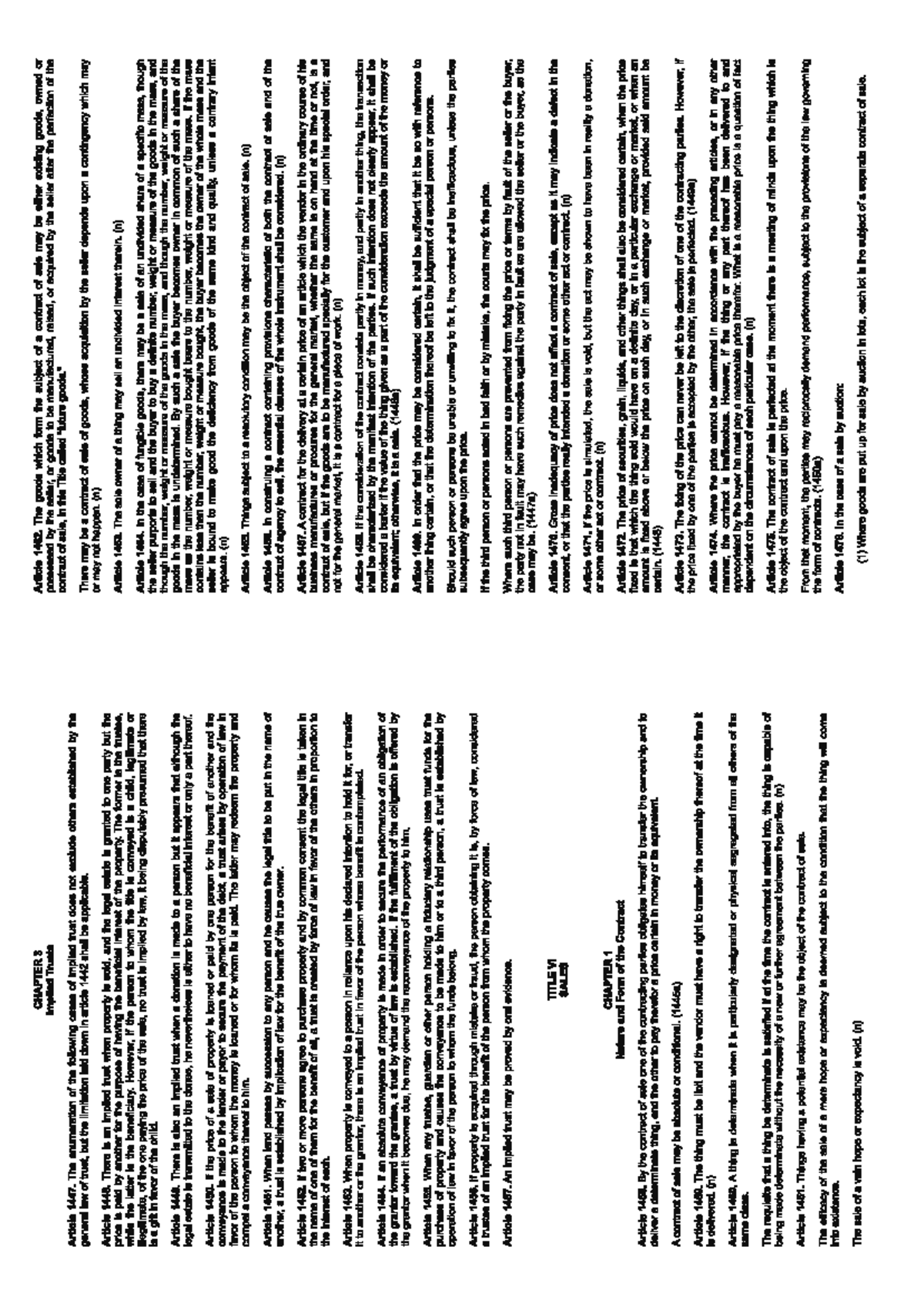 Ccp - part 1 - CHAPTER 3 Article 1462. The goods which form the subject ...