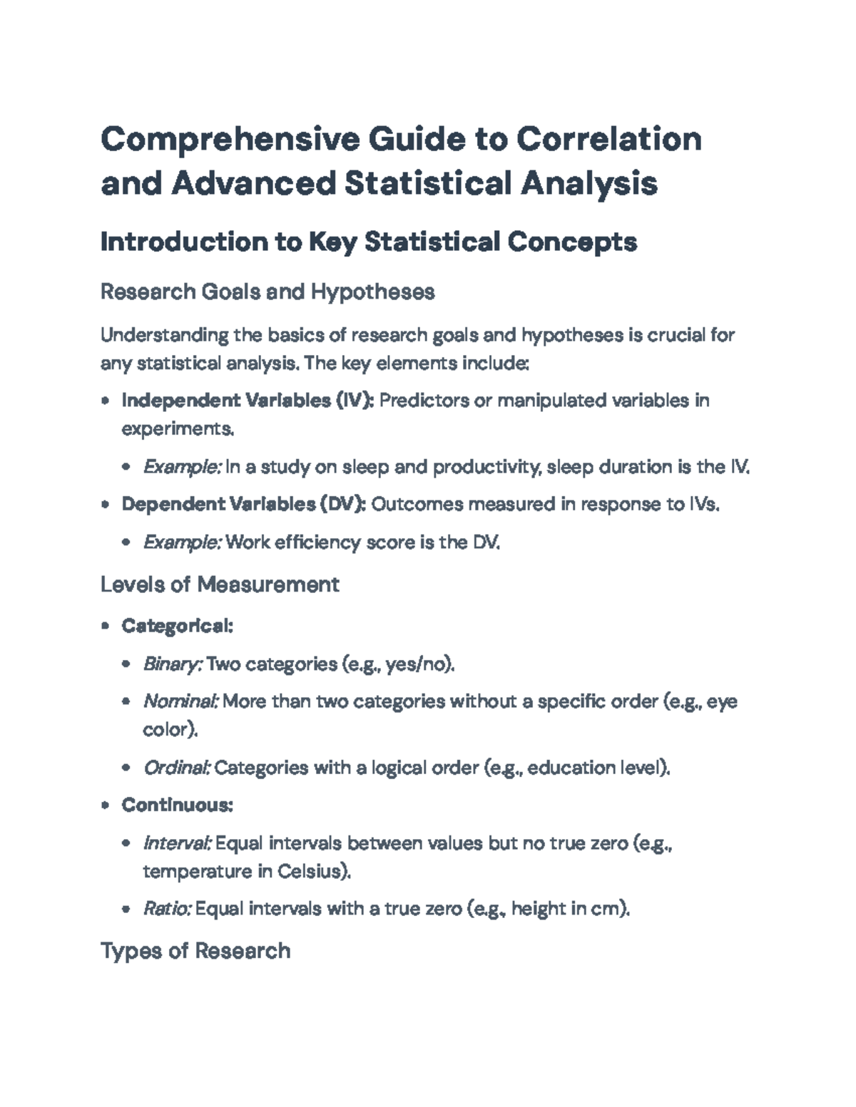 Comprehensive Guide to Correlation and Statistical Analysis Techniques ...