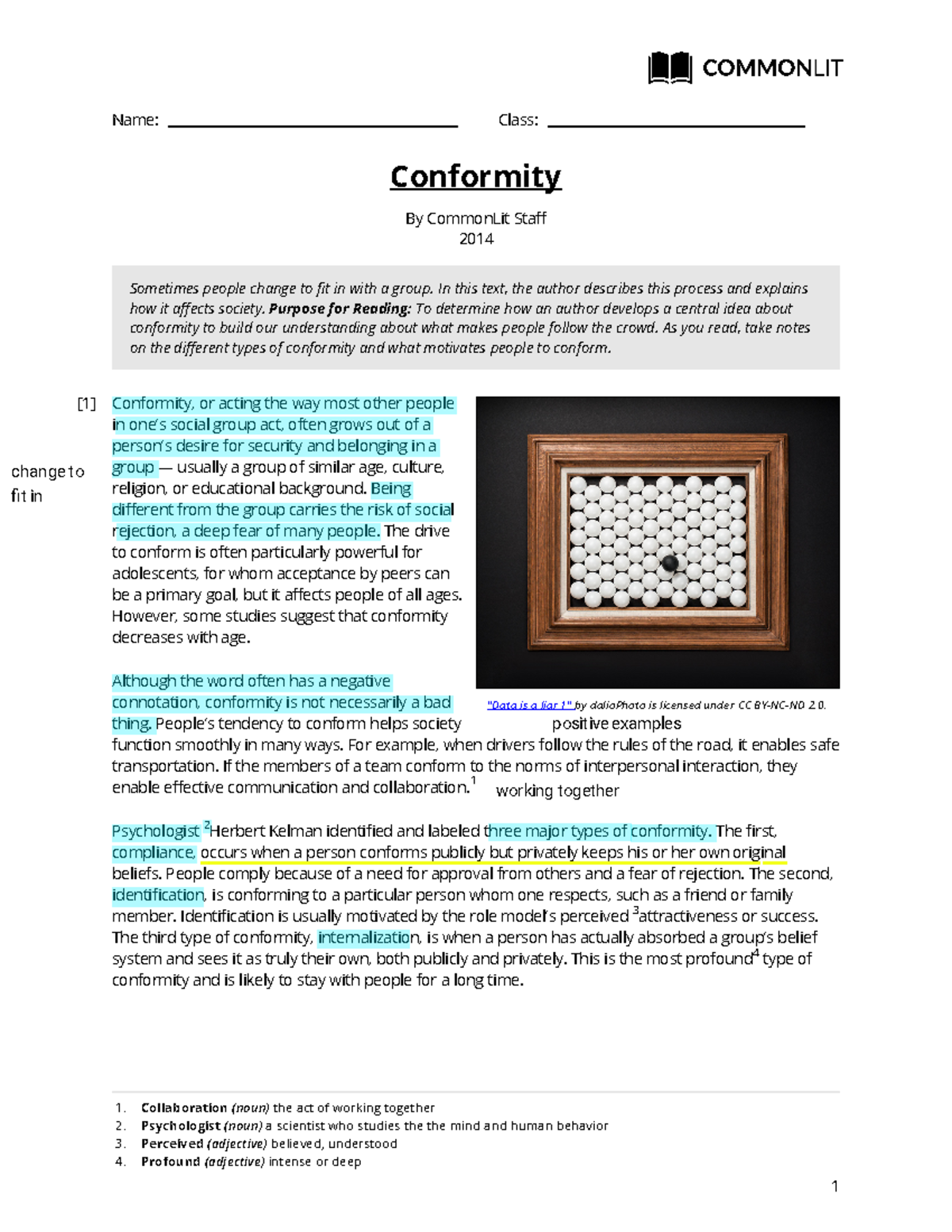 Conformity and Its Psychological Implications - Analysis for Class ...
