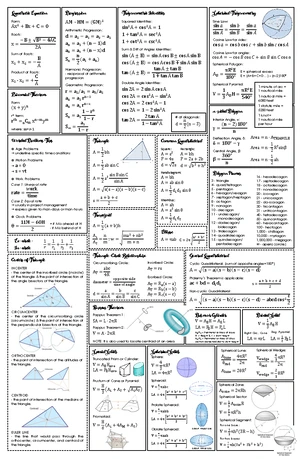 Integral Formulas - INTEGRAL FORMULAS I1. I2. I3. I4. I5. I6. I7. I8 ...