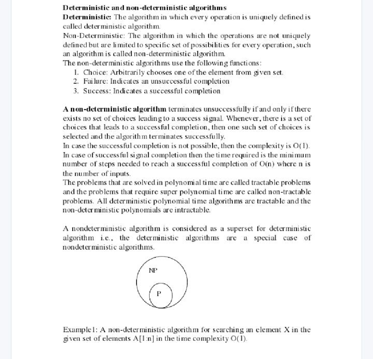 Non determinis nitic algorithm - Deterministic and non algorithms ...