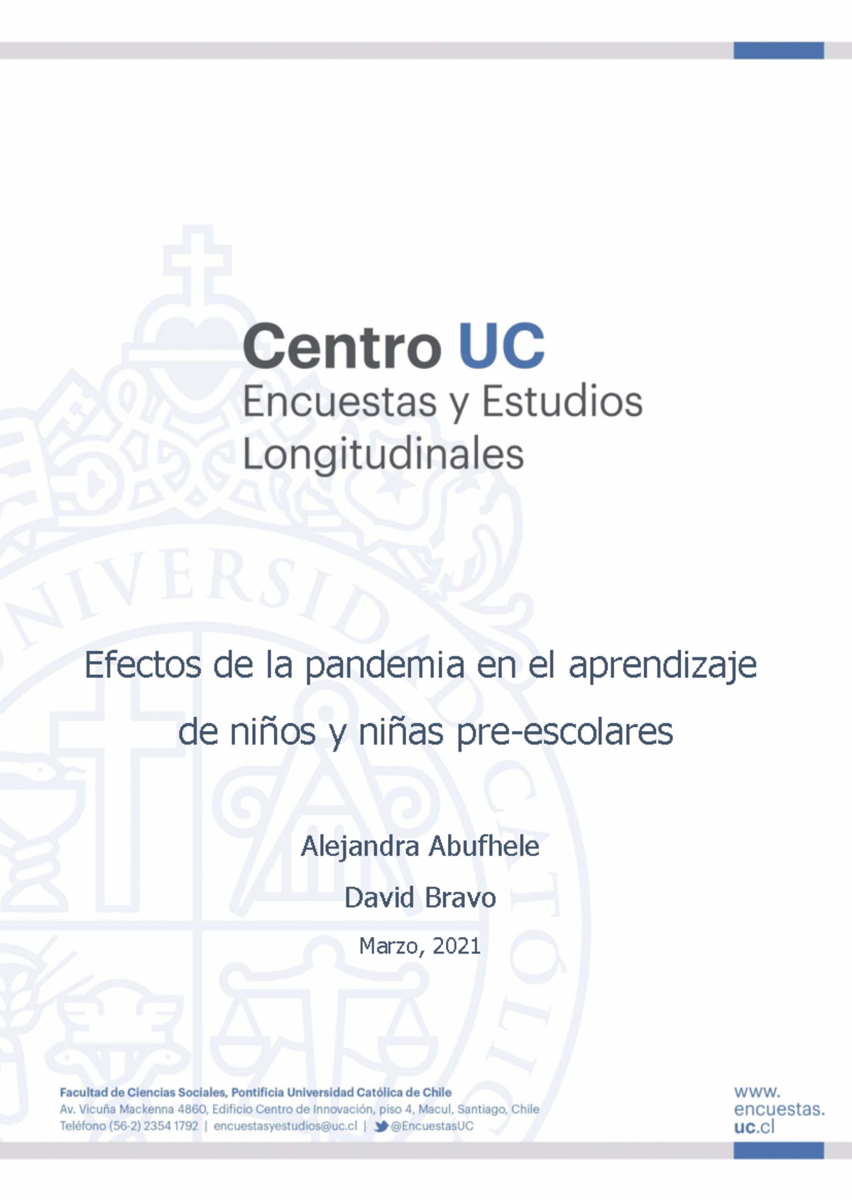 Efectos de la Pandemia en el Aprendizaje de Niños Preescolares (2020 ...