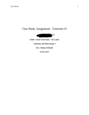 MHS1102D Anatomy Case Study: Insights into Kidneys and Heart Functions ...