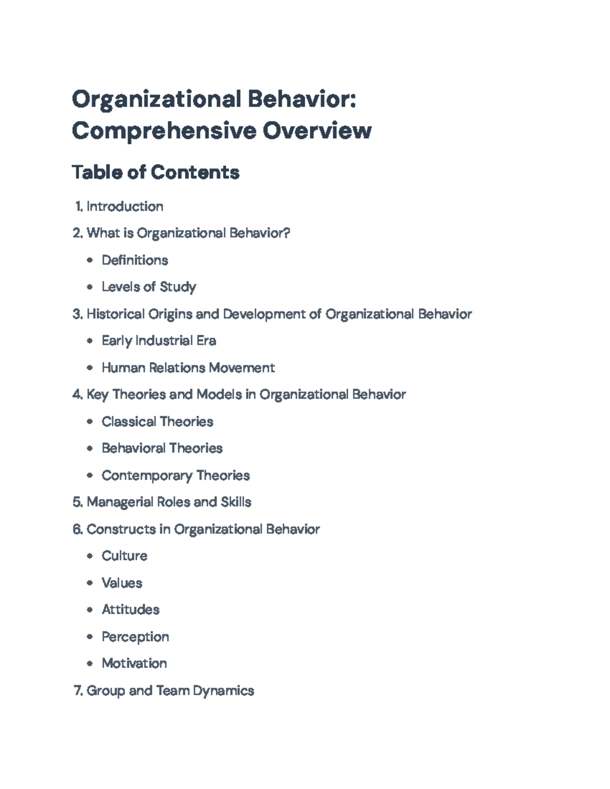 Organizational Behavior Overview: Key Concepts & Theories Explained ...